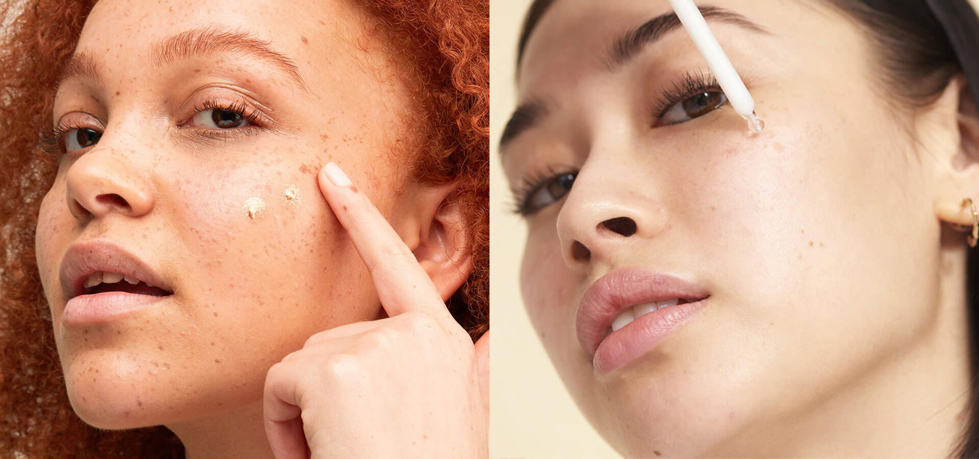 Close-up beauty photography of skincare application, used across Sephora campaigns