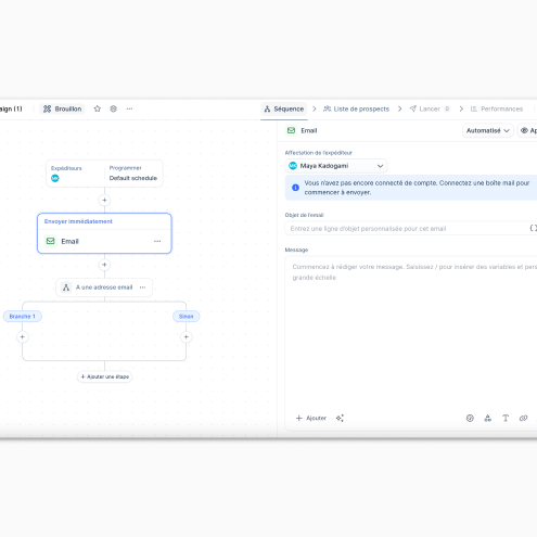 Lemlist sequence editor